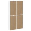 vidaXL Side Cabinets 4 pcs "ODDA" White 40x24x79 cm Solid Wood Pine