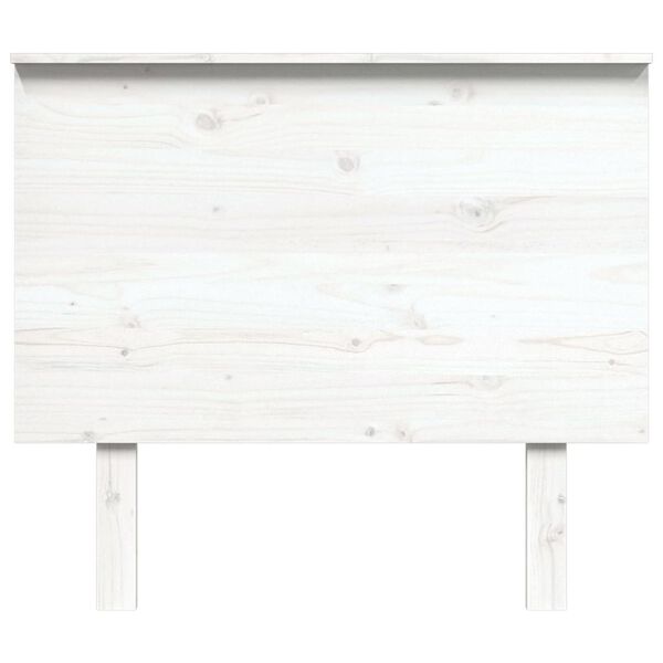 vidaXL Bed Headboard White 94x6x82.5 cm Solid Wood Pine
