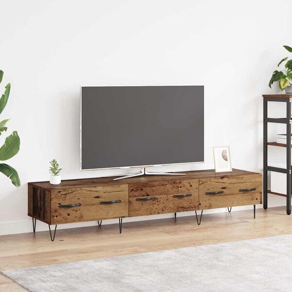 vidaXL TV Cabinet Old wood 150 x 36 x 30 cm Engineered wood