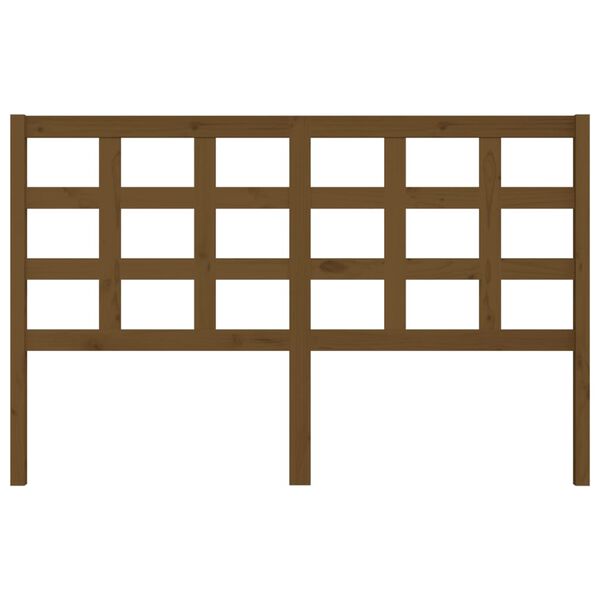 vidaXL Bed Headboard Honey Brown 156x4x100 cm Solid Wood Pine