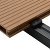 vidaXL WPC Hollow Decking Boards with Accessories 36 m&sup2; 2.2 m Teak