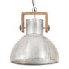 vidaXL Industrial Hanging Lamp 25 W Silver Round 40 cm E27