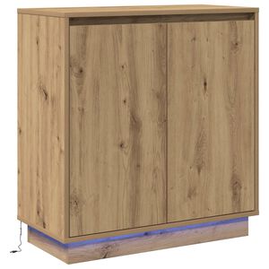 vidaXL LED Sideboard for Artisan Oak 71 x 34.5 x 75 cm
