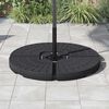 vidaXL Umbrella Base Fan-shaped 4 pcs Black