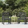 vidaXL Garden Chairs 2 pcs Grey 60x48x91 cm Solid Wood Pine