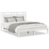 vidaXL Extra Long Bed Frame without Mattress&nbsp;White 160x210 cm Solid Wood