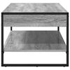 vidaXL Coffee Table Grey Sonoma 80 x 50 x 40 cm Engineered Wood