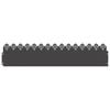 vidaXL Lawn Edgings 10 pcs 103 x 0.05 x 22 cm Steel Black