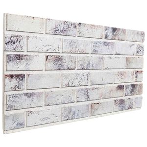 vidaXL Wall Panels 10 pcs 100 x 50 cm Light Grey and Black EPS Foam