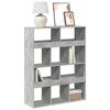 vidaXL Bookcase Concrete Grey 100x33x125.5 cm Engineered Wood