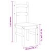 vidaXL Dining Chairs 2 pcs White 40x46x99 cm Solid Wood Pine