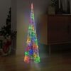 vidaXL Acrylic Decorative Pyramid LED Light Cone Colourful 120 cm