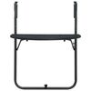 vidaXL Hanging Balcony Table Black 60x64x83.5 cm Plastic Rattan Look