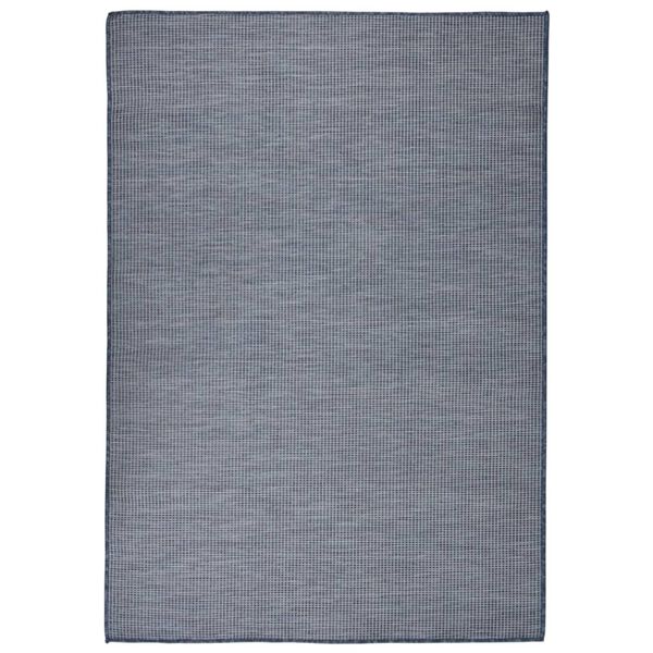 vidaXL Outdoor Flatweave Rug 160x230 cm Blue