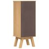 vidaXL Bathroom Cabinet Olden Brown 35 x 30 x 90 cm Solid Pine wood