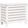 vidaXL Garden Footstool White 62x31.5x52 cm Solid Wood Pine