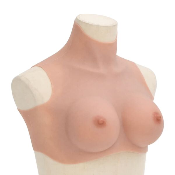 vidaXL Silicone Breastplate Natural D Cup