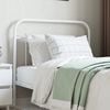 vidaXL Metal Replace Headboard White 107 cm