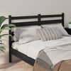 vidaXL Bed Headboard Black 146x4x100 cm Solid Wood Pine