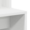vidaXL Desk with Shelf White 78.5 x 37 x 154.5 cm Engineered Wood