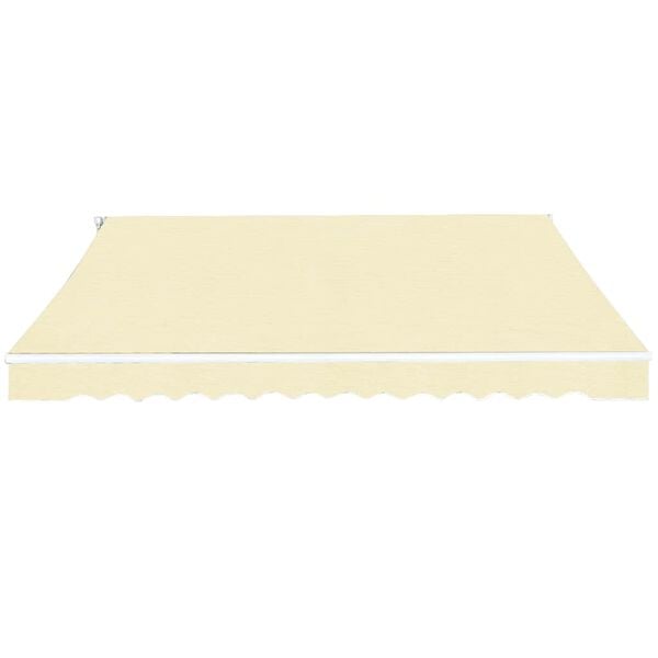 vidaXL Folding Awning Manual Operated 400 cm Cream