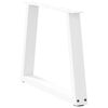vidaXL Coffee Table Legs V-Shape 2 pcs White 50x(42-43.3) cm Steel