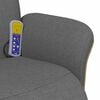 vidaXL Massage Recliner Chair Dark Grey 79 x 87 x 104.5 cm Fabric
