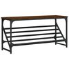 vidaXL Shoe Rack Brown Oak 90x30x45 cm Engineered Wood
