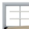 vidaXL Bed Frame without Mattress Grey and White Metal 180x200 cm Super King