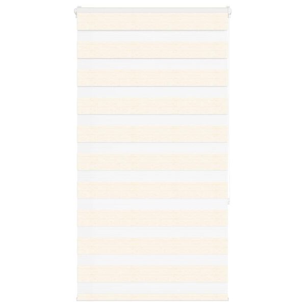 vidaXL Zebra Blind Marble Beige 85x150 cm Fabric Width 80.9 cm Polyester