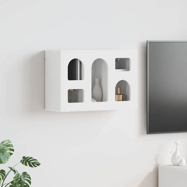 vidaXL Hanging Cabinet White 60 x 20 x 40 cm Engineered Wood