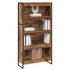 vidaXL Book Cabinet 2 pcs Old Wood 80 x 30 x 155 cm Engineered Wood