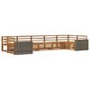 vidaXL Outdoor Sofa Set 7 pcs Natural