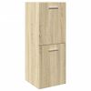 vidaXL 3 Piece Bathroom Furniture Set Sonoma Oak Engineered Wood