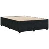 vidaXL Bed Frame without Mattress Black 140x190 cm Velvet