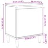 vidaXL Bedside Cabinet Old Wood 40 x 30 x 50 cm Engineered Wood