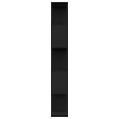 vidaXL Book Cabinet/Room Divider Black 80x24x159 cm Engineered Wood