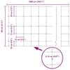 vidaXL Field Fence Silver 100 x 0.8 m Galvanised steel