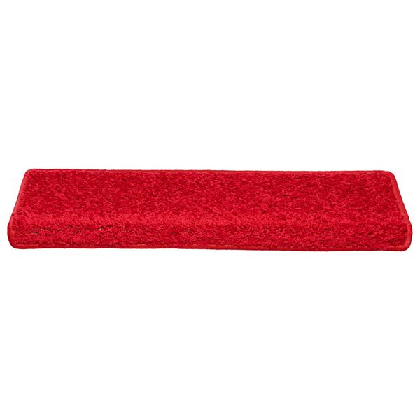 vidaXL Stair Mats 20 pcs 65x21x4 cm Red Rectangular Edge