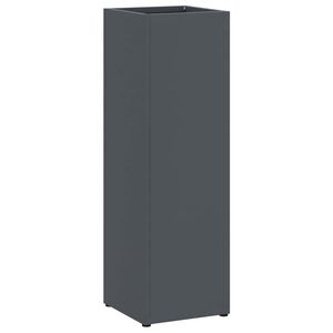 vidaXL Umbrella Stand Anthracite 15.5 x 15.5 x 49 cm Metal