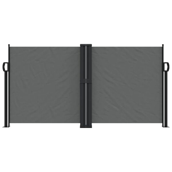 vidaXL Retractable Side Awning Anthracite 120x600 cm