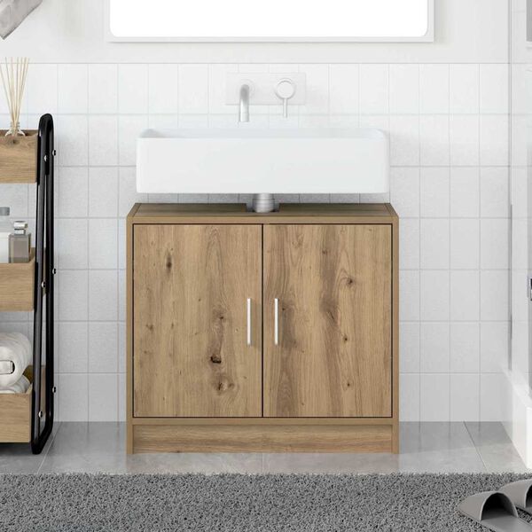 vidaXL Bathroom Cabinet Artisan Oak 63 x 29 x 55 cm Engineered wood