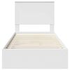 vidaXL Storage Bed with Headboard White 75 x 190 cm Engineered Wood