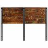 vidaXL Headboard 140 cm Solid Wood Reclaimed and Iron