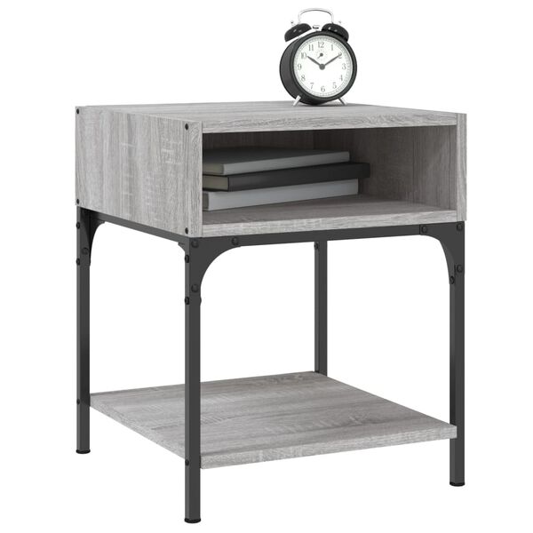 vidaXL Bedside Tables 2 pcs Grey Sonoma 40x41x50 cm Engineered Wood
