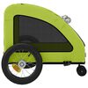 vidaXL Pet Bike Trailer Green Oxford Fabric and Iron