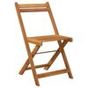 vidaXL 3 Piece Folding Bistro Set Solid Wood Acacia
