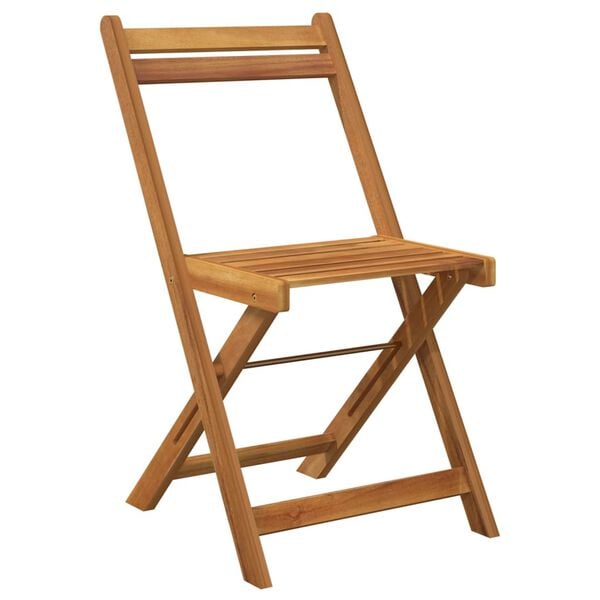 vidaXL 3 Piece Folding Bistro Set Solid Wood Acacia