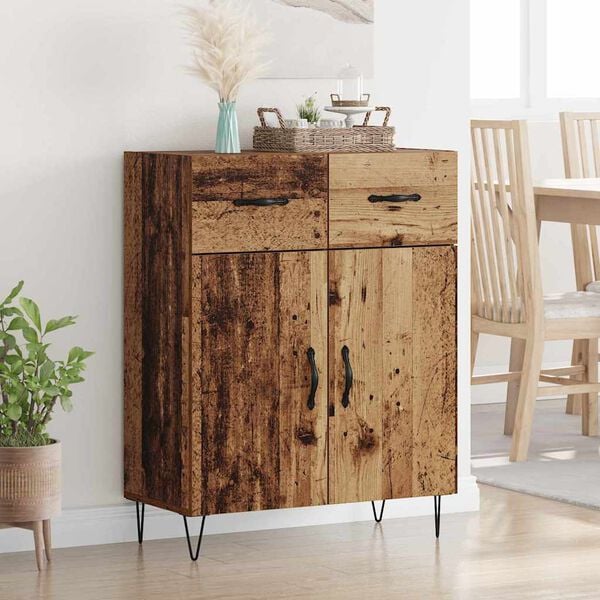 vidaXL Sideboard Old Wood 69.5 x 34 x 90 cm Engineered Wood