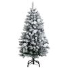 vidaXL Artificial Hinged Christmas Tree 150 LEDs & Ball Set 150 cm